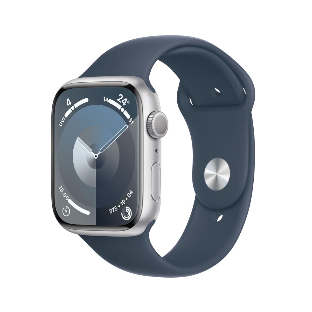 Apple Watch Series 9 [GPS 41mm] Smartwatch with (Product) RED Aluminium Case with (Product) RED Sport Band. Fitness Tracker, Blood Oxygen & ECG Apps, 